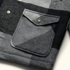 Ellis Wool Jacket | Gray Valley Plaid and Corduroy