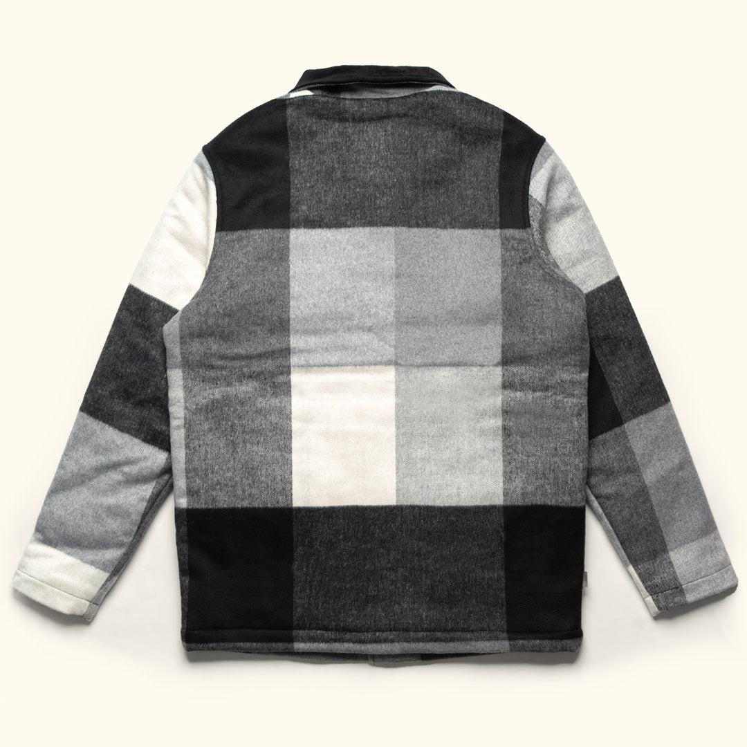 Ellis Wool Jacket | Gray Valley Plaid and Corduroy