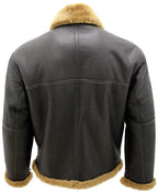 Mens RAF Sheepskin Leather Aviator Jacket-Skyfair
