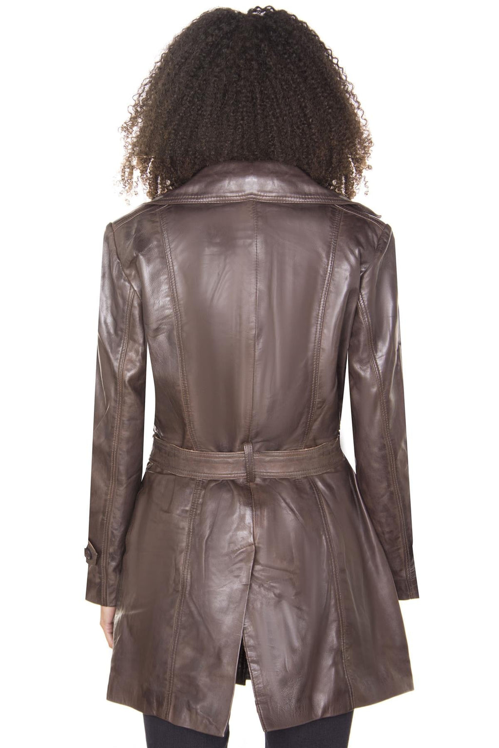 Womens 3/4 Length Trench Coat-Ranchi