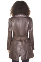 Womens 3/4 Length Trench Coat-Ranchi