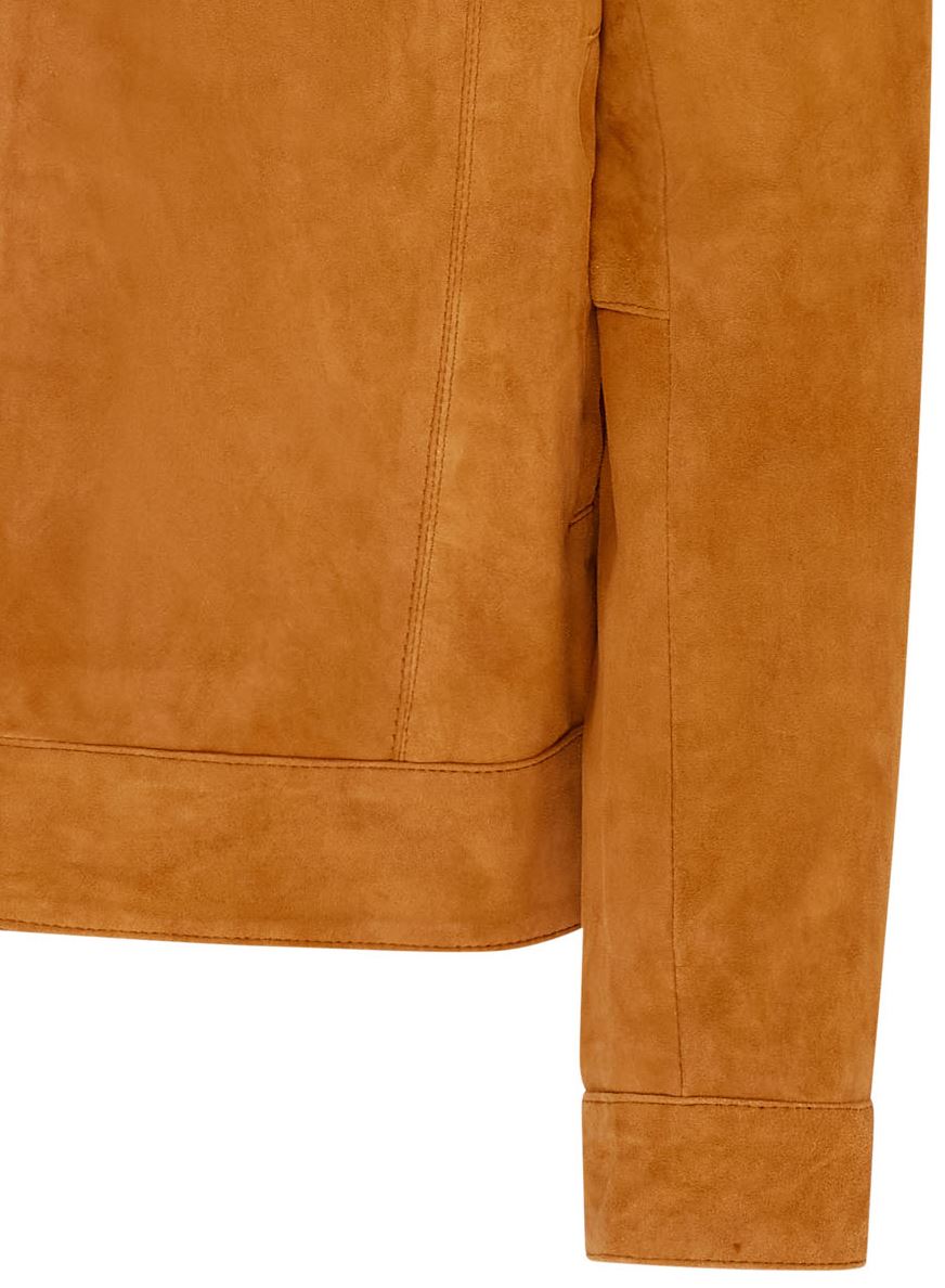 Mens Retro Classic Suede Leather Harrington Biker Jacket - Bryne