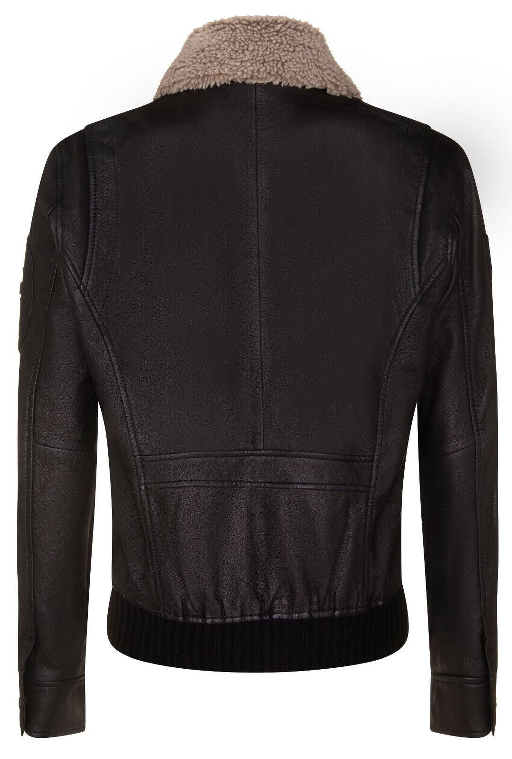 Mens US Leather Bomber Jacket-Arizona