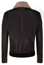 Mens US Leather Bomber Jacket-Arizona