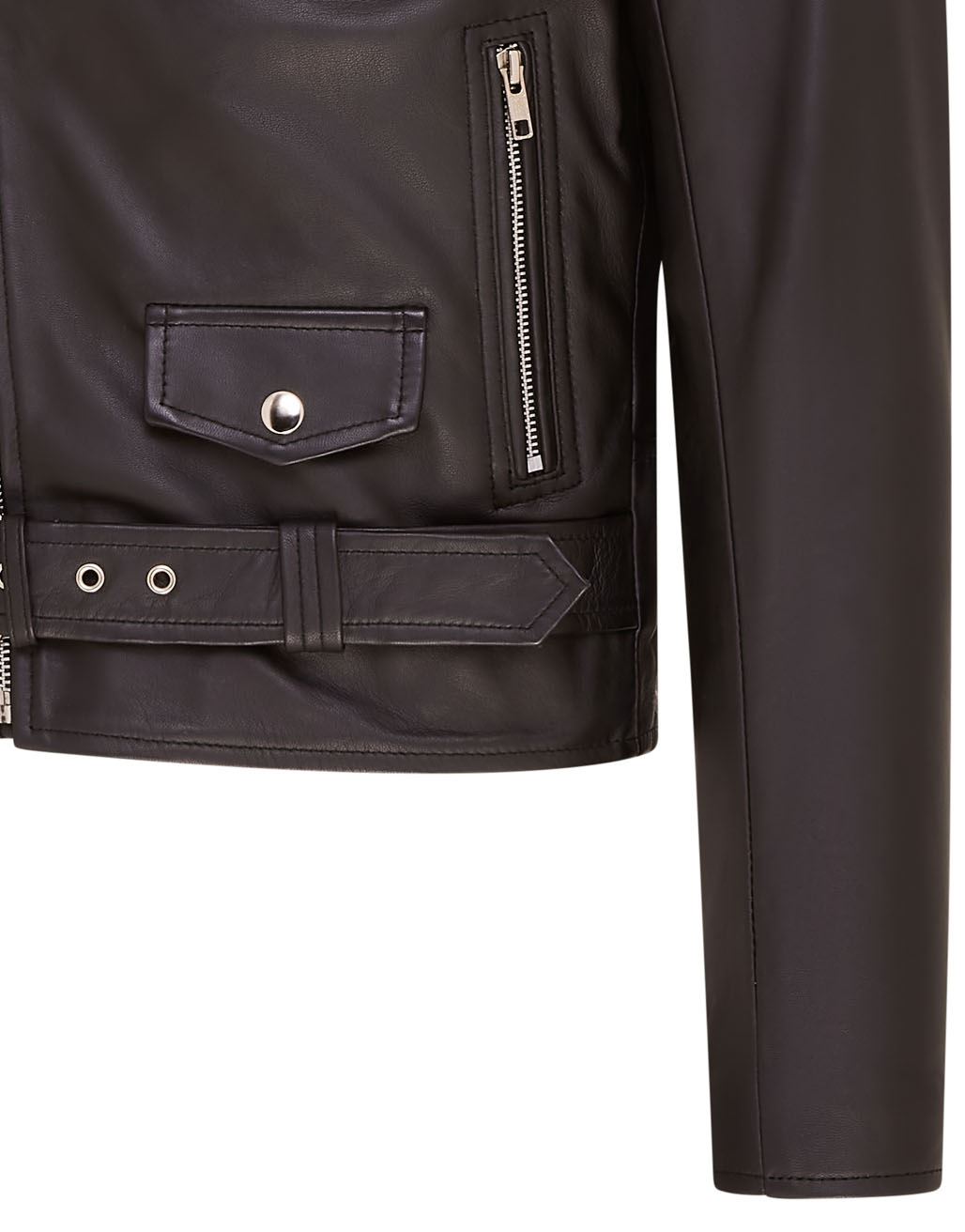 Mens Classic Brando Leather Biker Jacket - Heinola