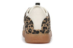 Blowfish Malibu Womens Leopard Brown Lace-Up Sneakers - Tastic