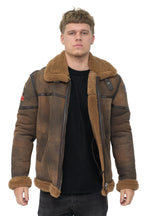 Mens Antique B3 Sheepskin Flying Jacket-Alameda