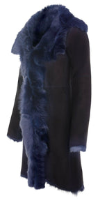 Womens Toscana Sheepskin Suede Trench Coat-Tbilisi