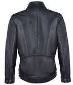 Mens Leather Bluson Tailored Bomber Jacket