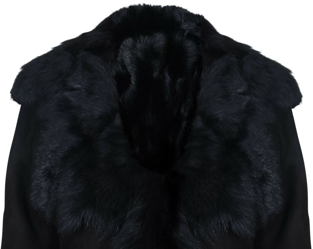 Womens Toscana Sheepskin Suede Trench Coat-Tbilisi