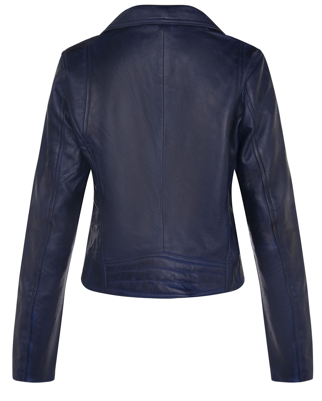 Womens Classic Leather Brando Biker Jacket-Loughton
