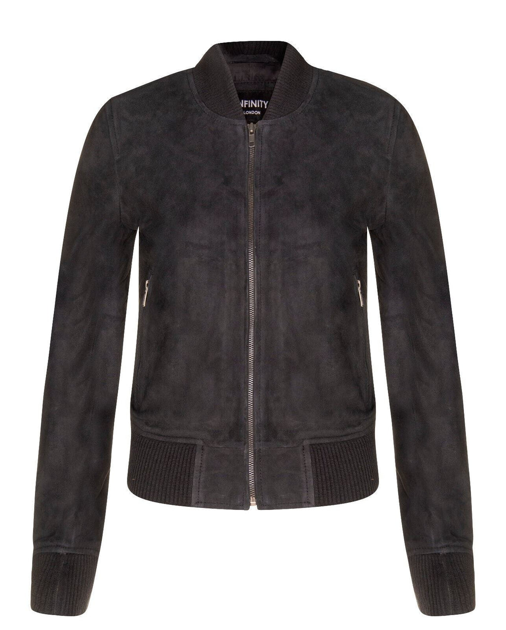 Womens Classic MA-1 Suede Bomber Jacket-Newbury
