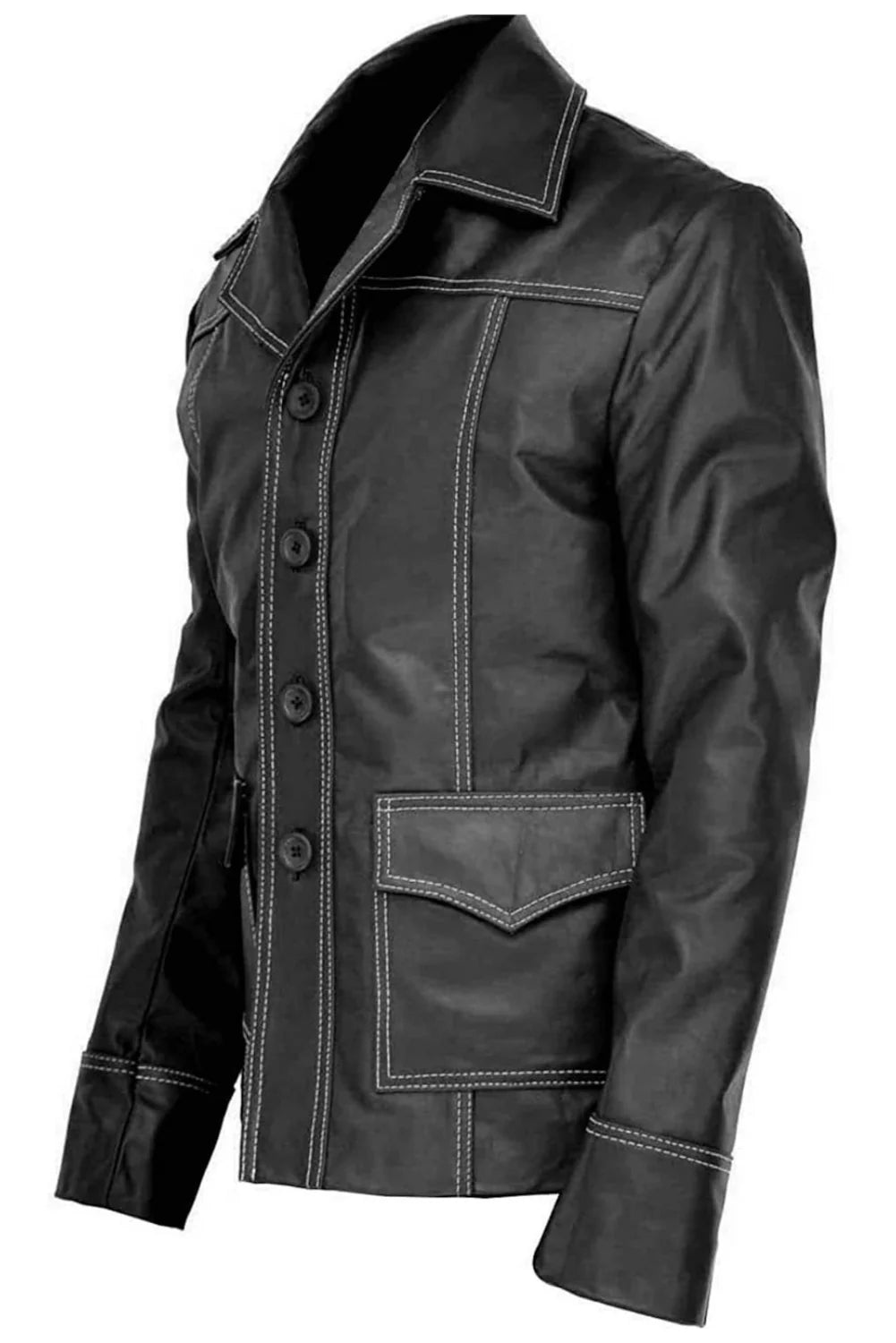 Brad Pitt Tyler Durden Fight Club Leather Jacket