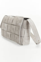 Hoxton Beige Woven Suede Handbag