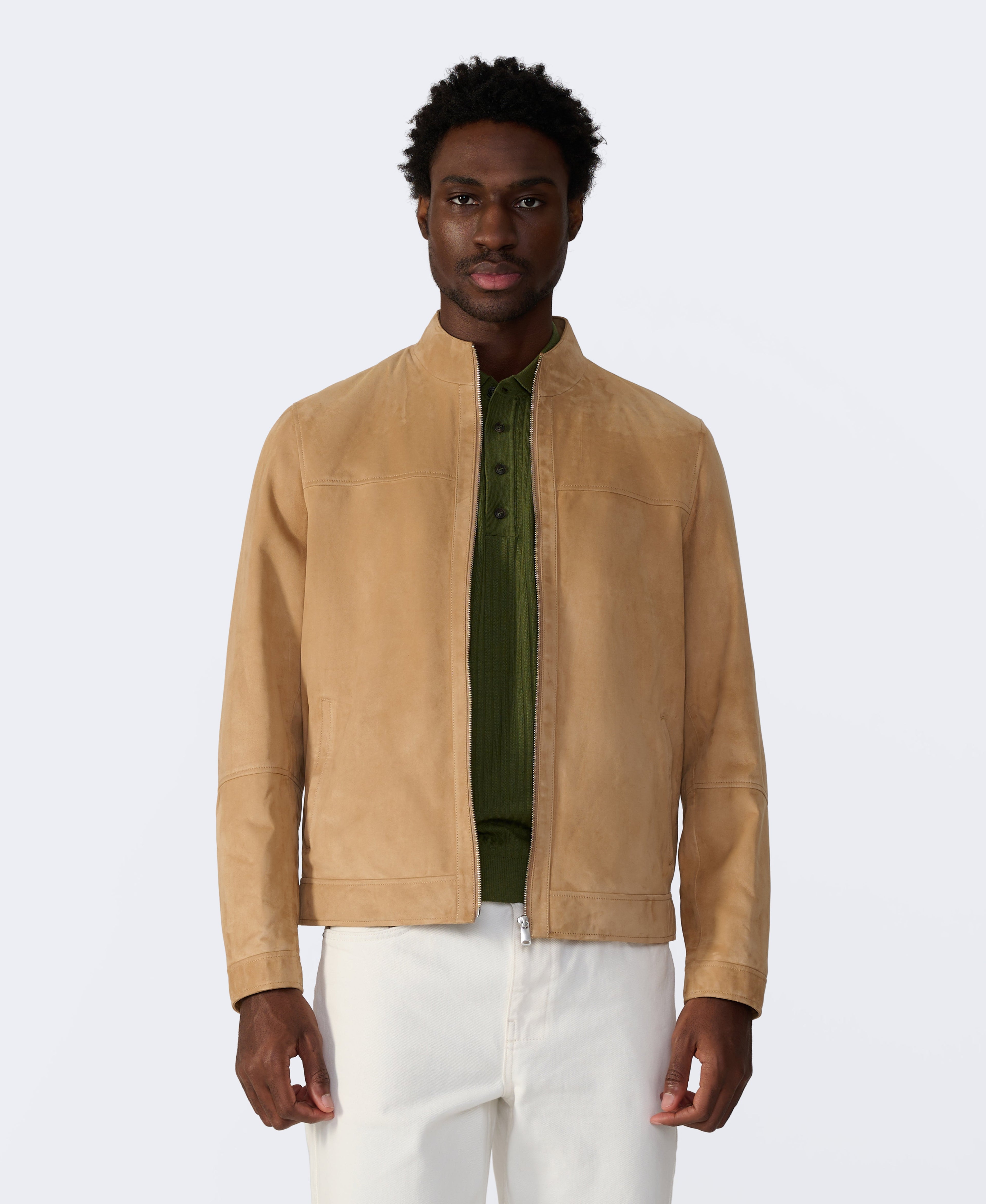 Monty Suede Bomber Jacket