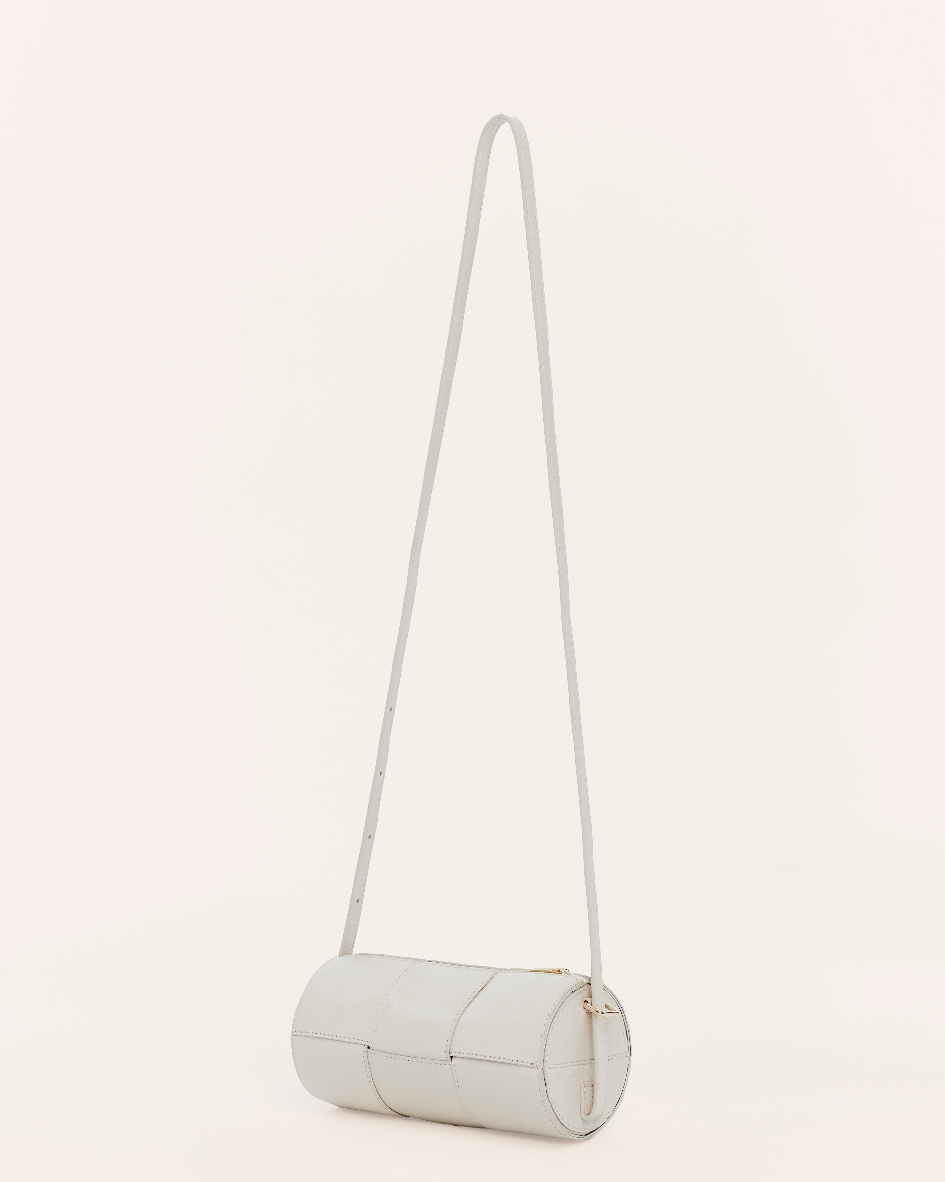 Harley Beige Woven Leather Handbag