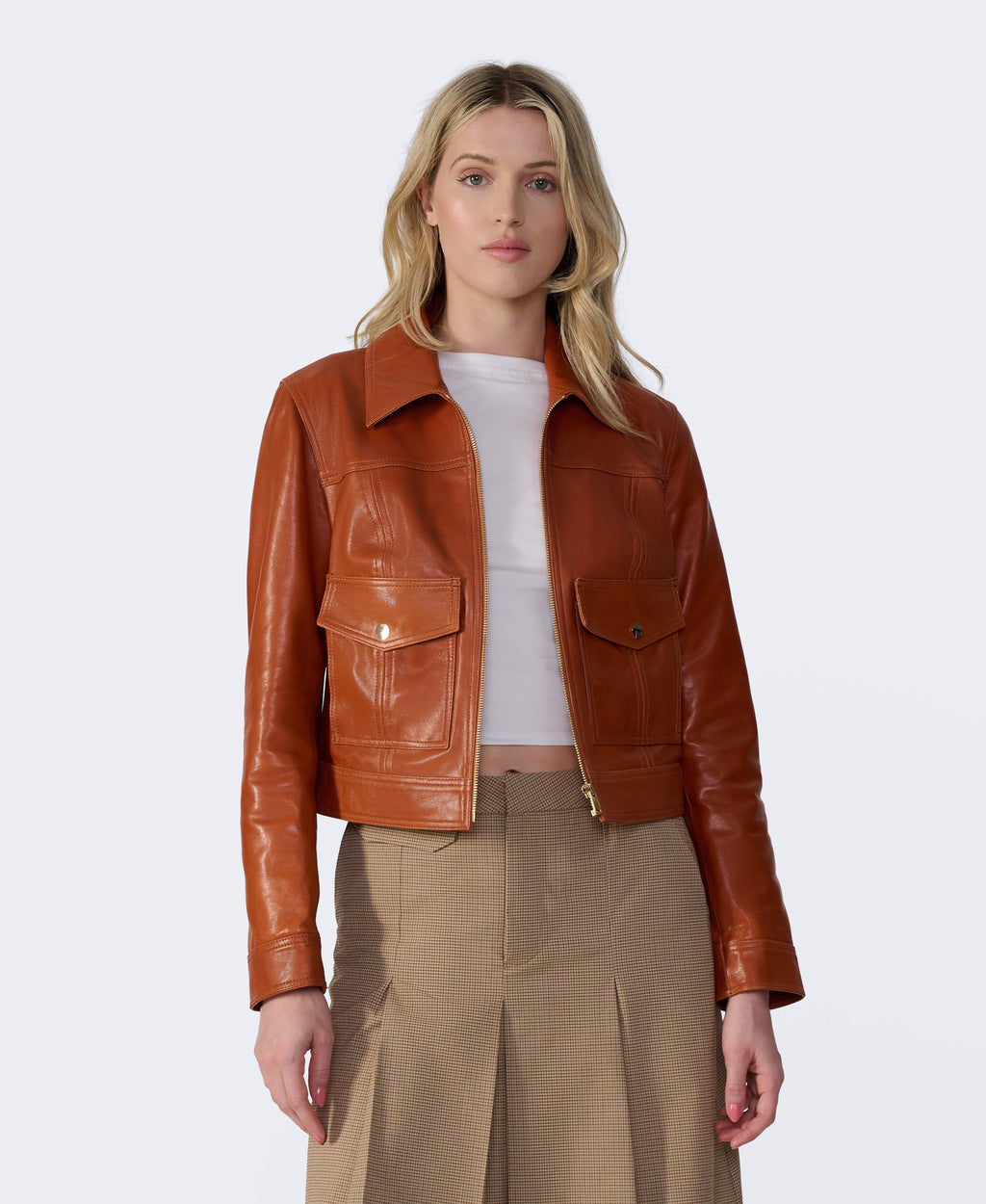 Flora Leather Jacket