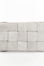 Hoxton Beige Woven Suede Handbag