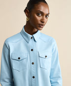 Billie Leather Shirt Jacket