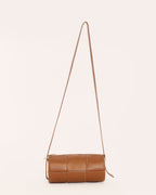 Harley Tan Woven Leather Handbag