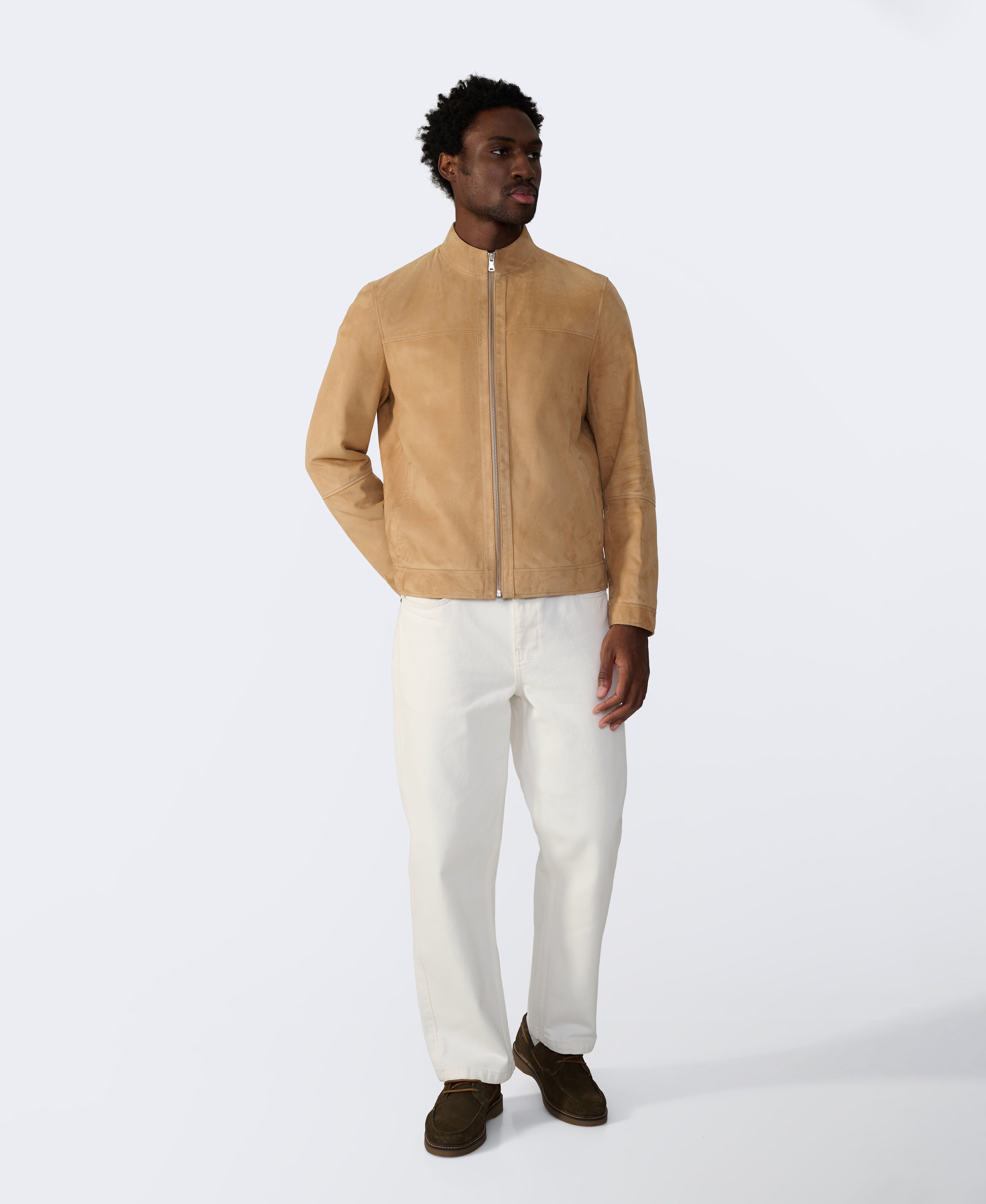 Monty Suede Bomber Jacket