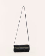 Harley Black Woven Leather Handbag