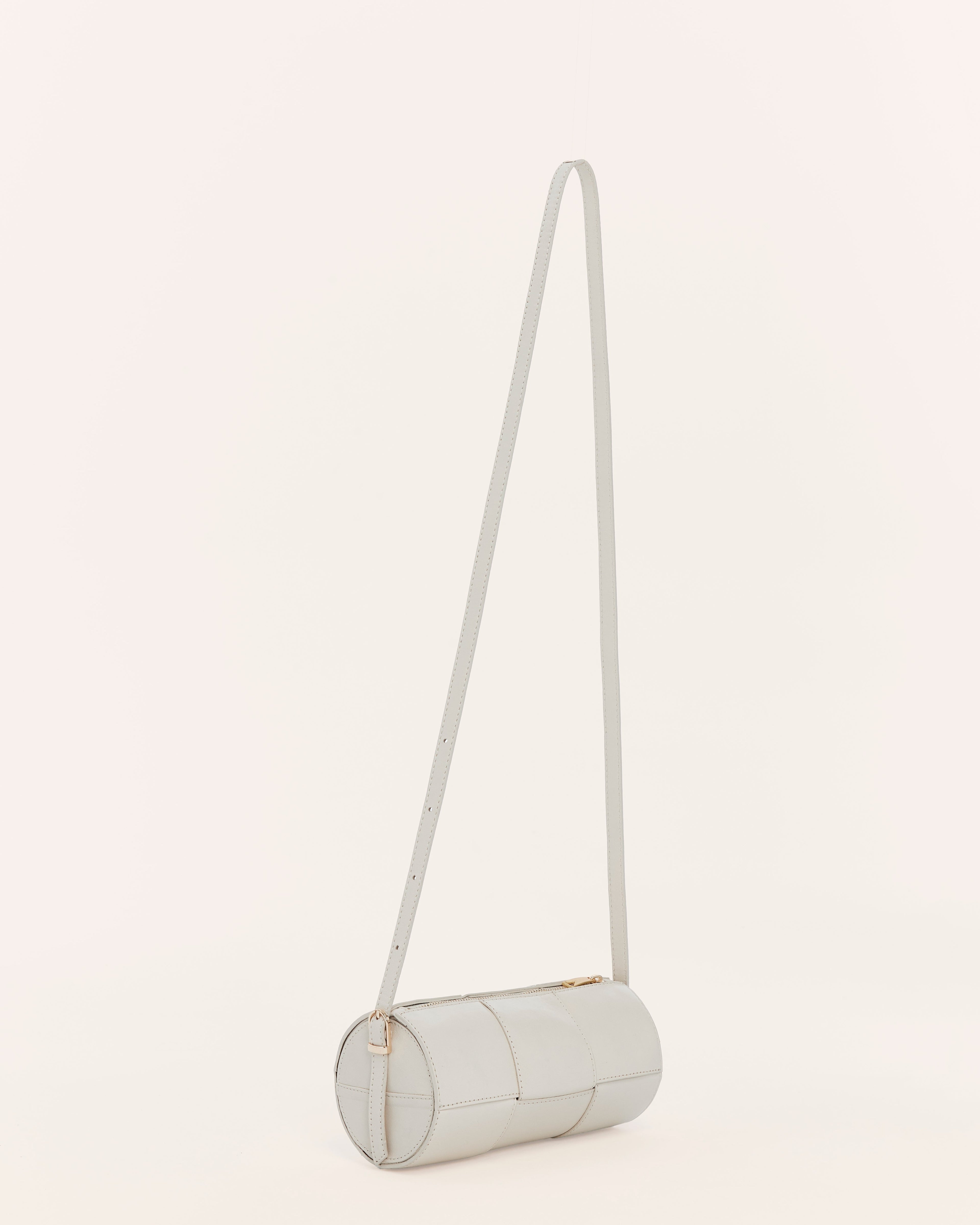 Harley Beige Woven Leather Handbag