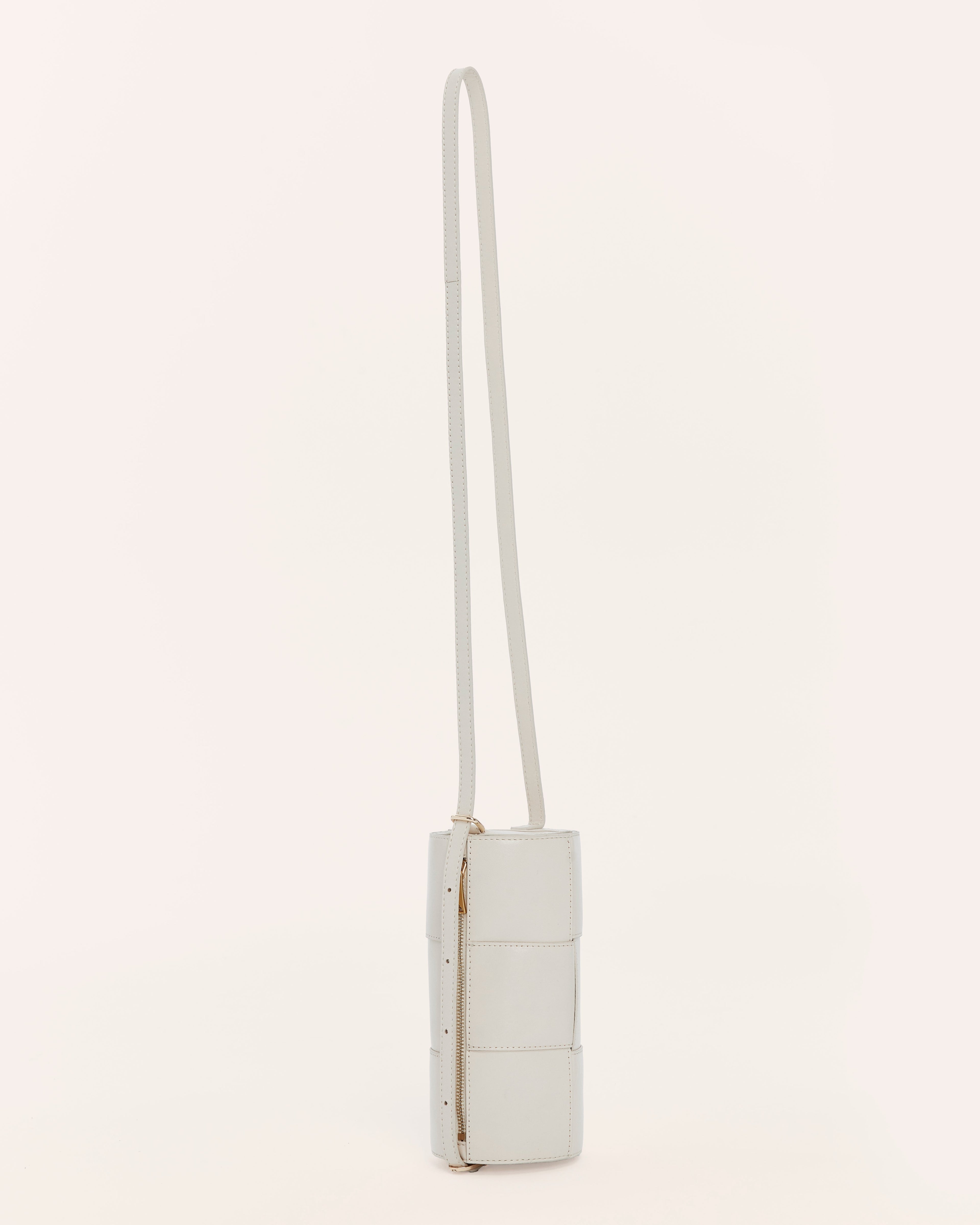 Harley Beige Woven Leather Handbag