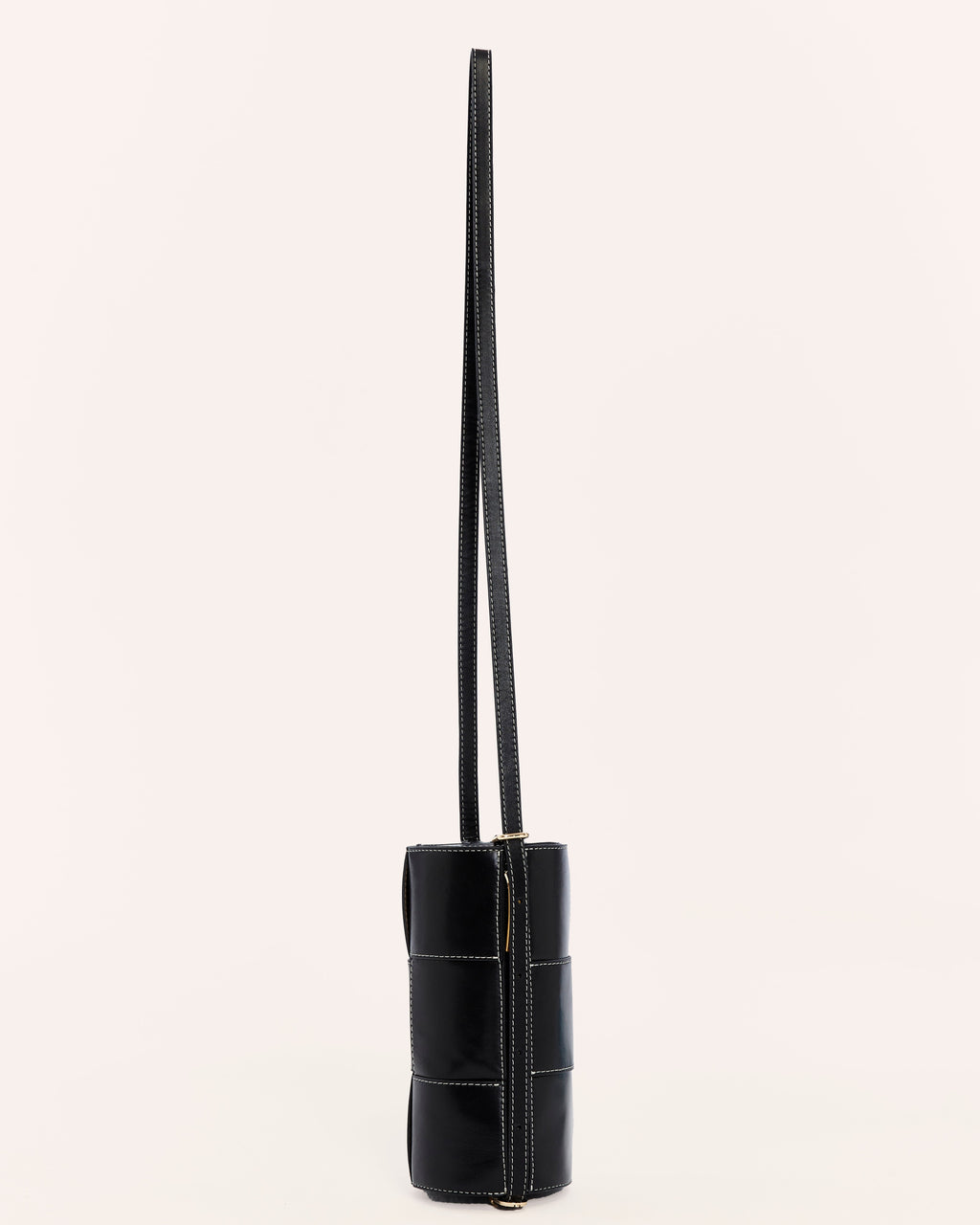 Harley Black Woven Leather Handbag