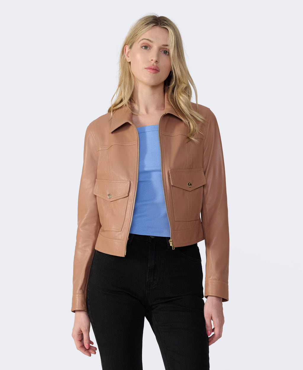Flora Leather Jacket