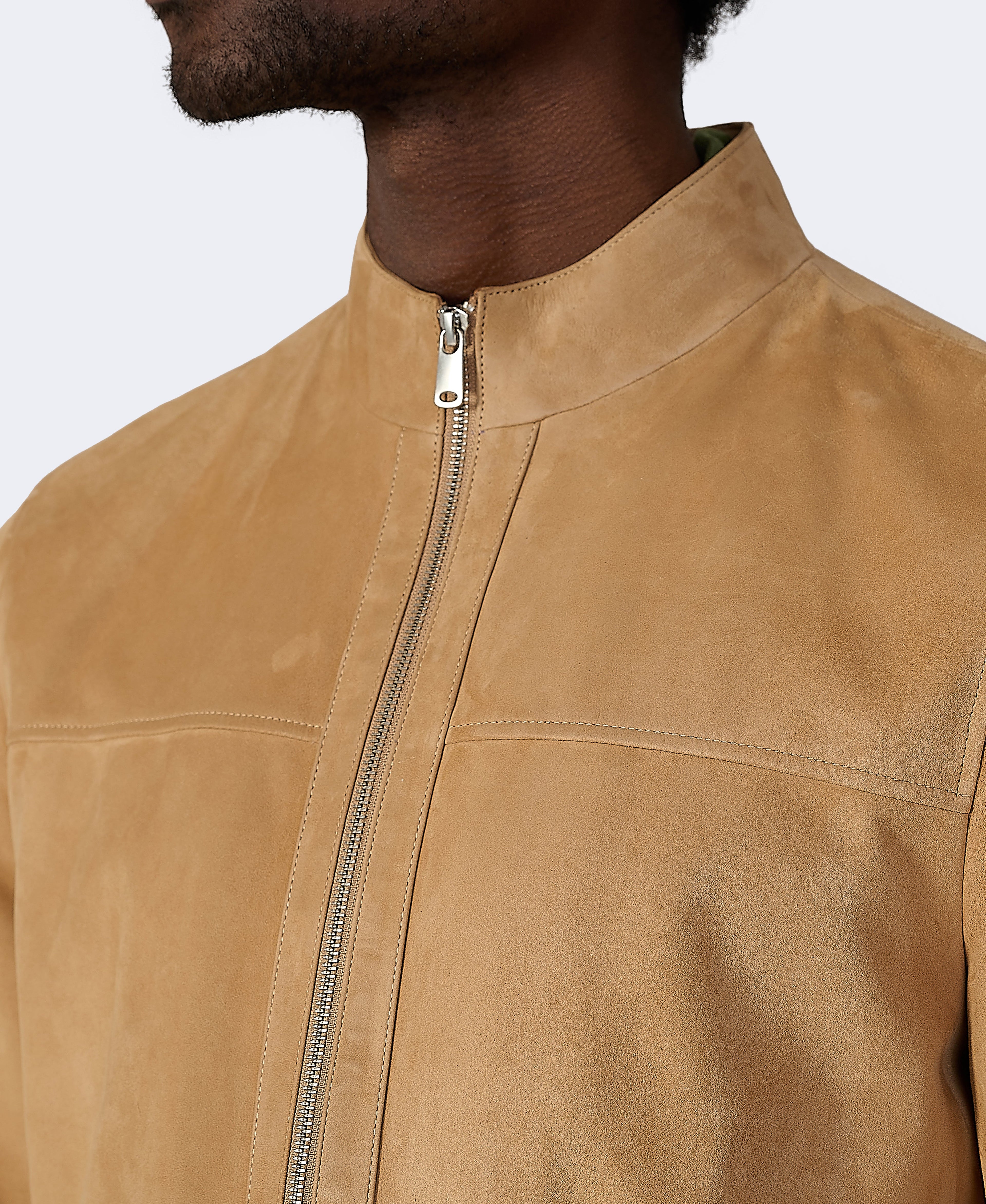 Monty Suede Bomber Jacket