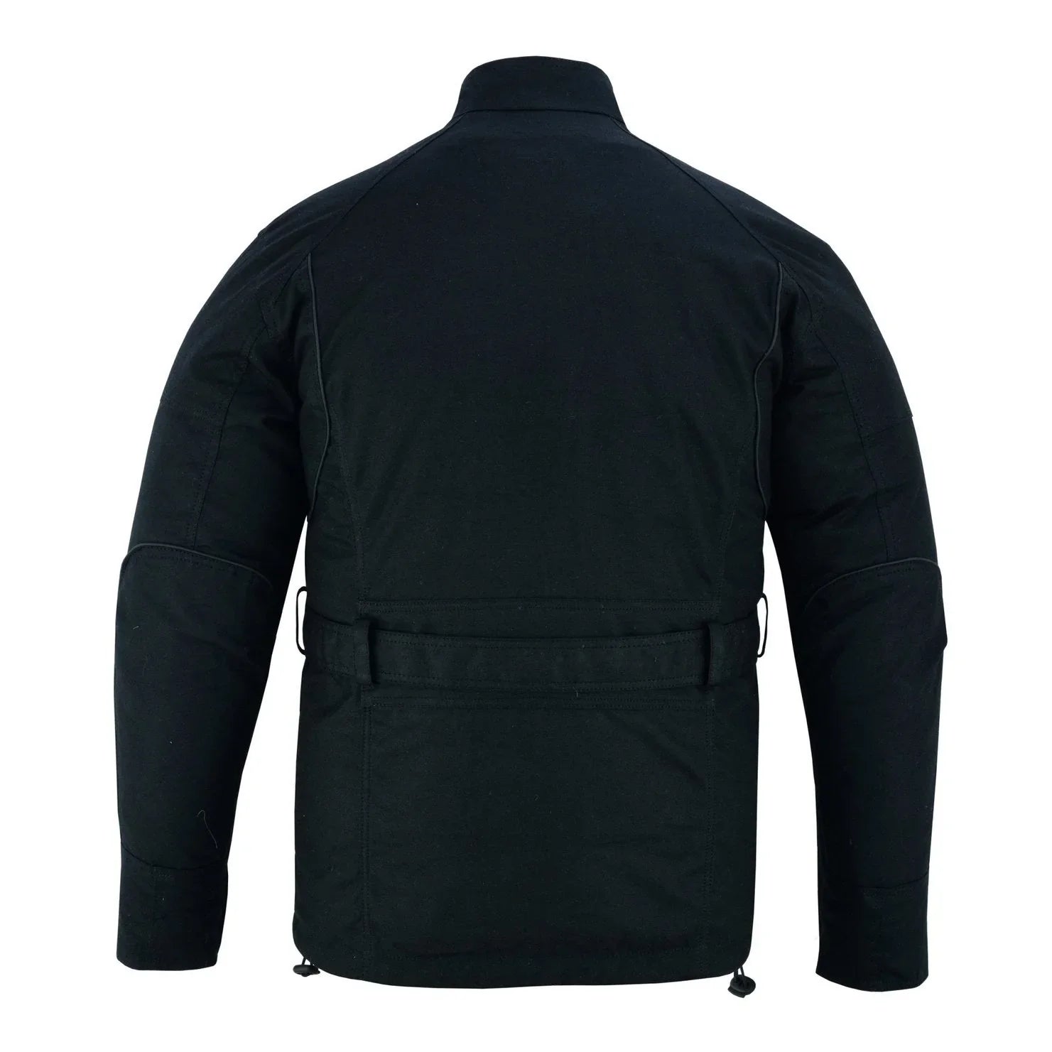 Gallanto Black Wax Cotton Armoured Motorcycle Biker Long Waterproof Jacket