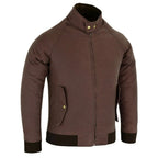 Gallanto Wax Cotton Armoured Bomber Jacket Waterproof Biker Motorcycle