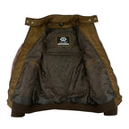 Gallanto Wax Cotton Armoured Bomber Jacket Waterproof Biker Motorcycle