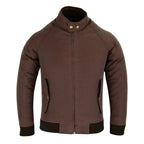 Gallanto Wax Cotton Armoured Bomber Jacket Waterproof Biker Motorcycle