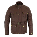 Gallanto Wax Cotton Armoured Motorcycle Motorbike Jacket Waterproof