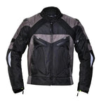 Hawk Black/Grey Textile Biker Motorcycle Waterproof Armoured Jacket