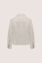 Hendrix: Sandstone Suede Leather Jacket