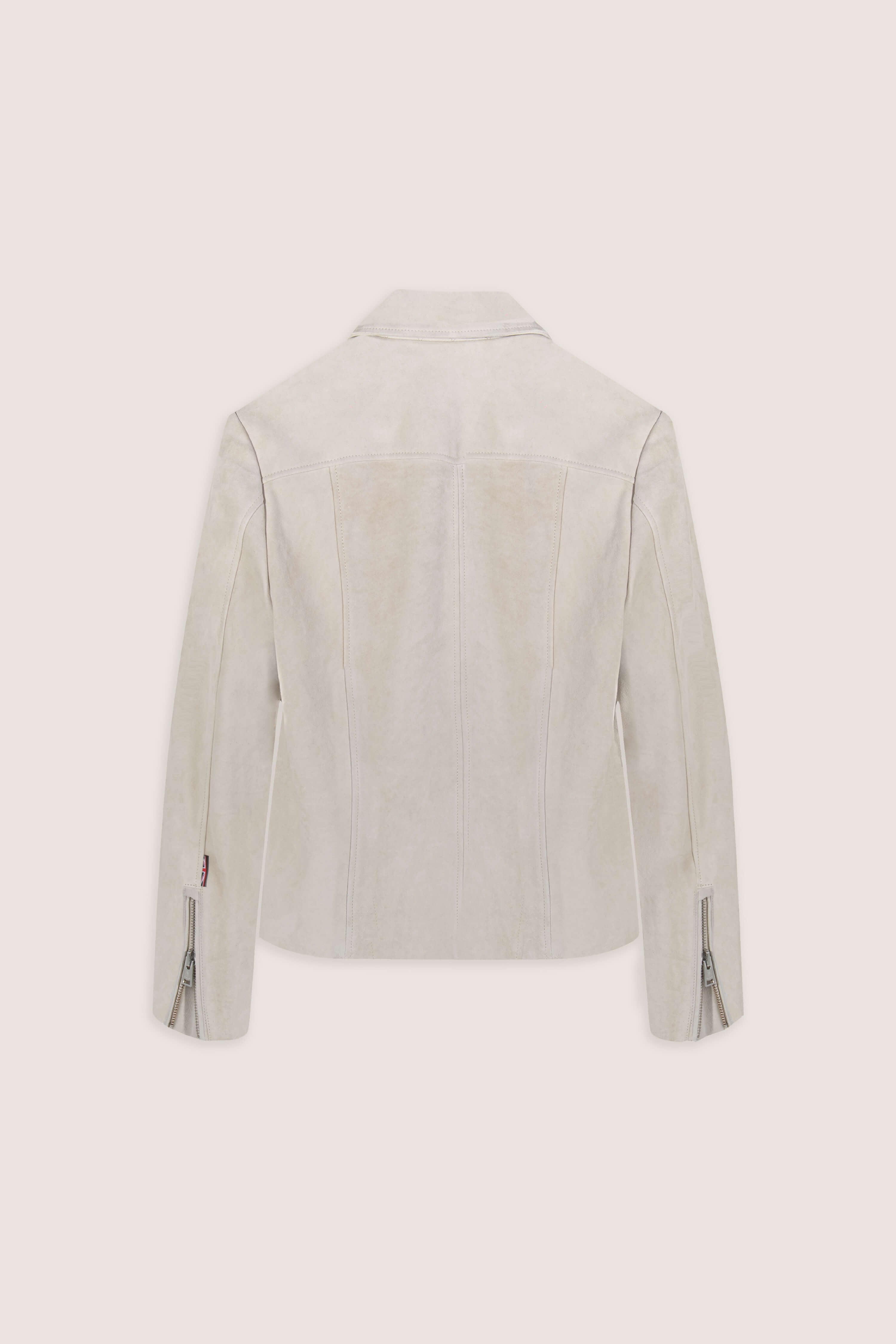 Hendrix: Sandstone Suede Leather Jacket