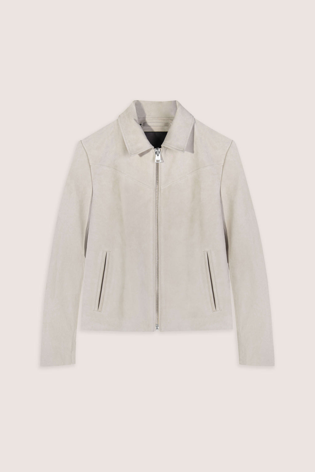 Hendrix: Sandstone Suede Leather Jacket