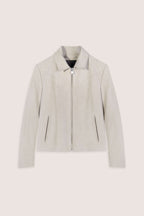 Hendrix: Sandstone Suede Leather Jacket