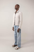 Hendrix: Sandstone Suede Leather Jacket