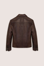Hendrix: Vintage Brown Leather Jacket Women's