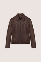 Hendrix: Vintage Brown Leather Jacket (Man)