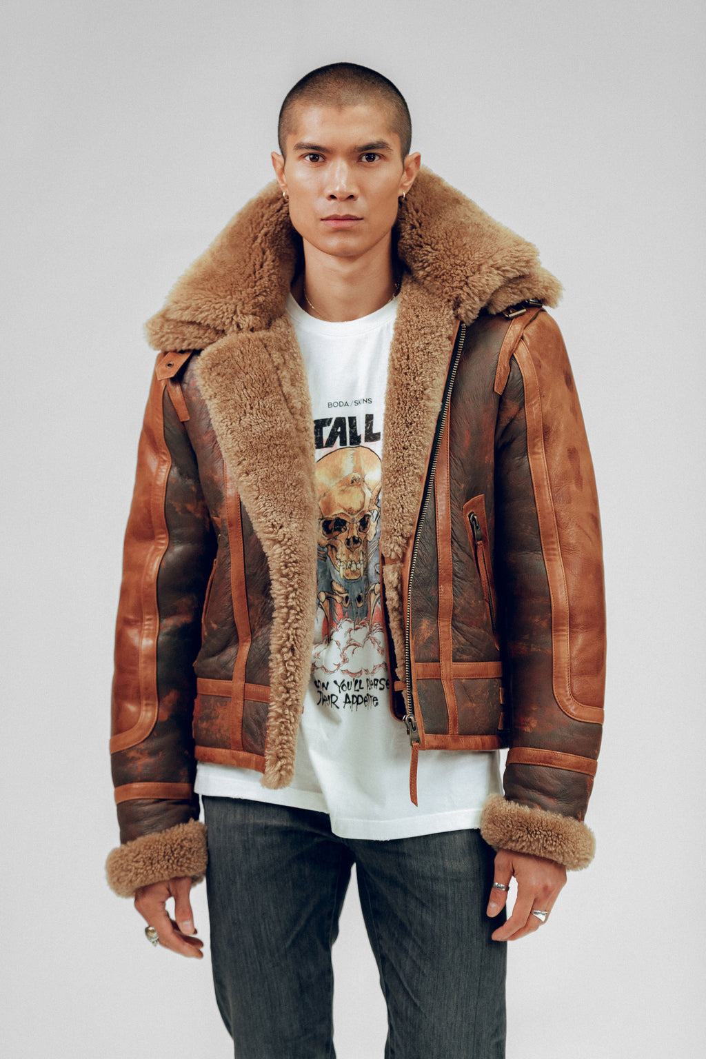 Bronx: Vintage Shearling Jacket (Man)