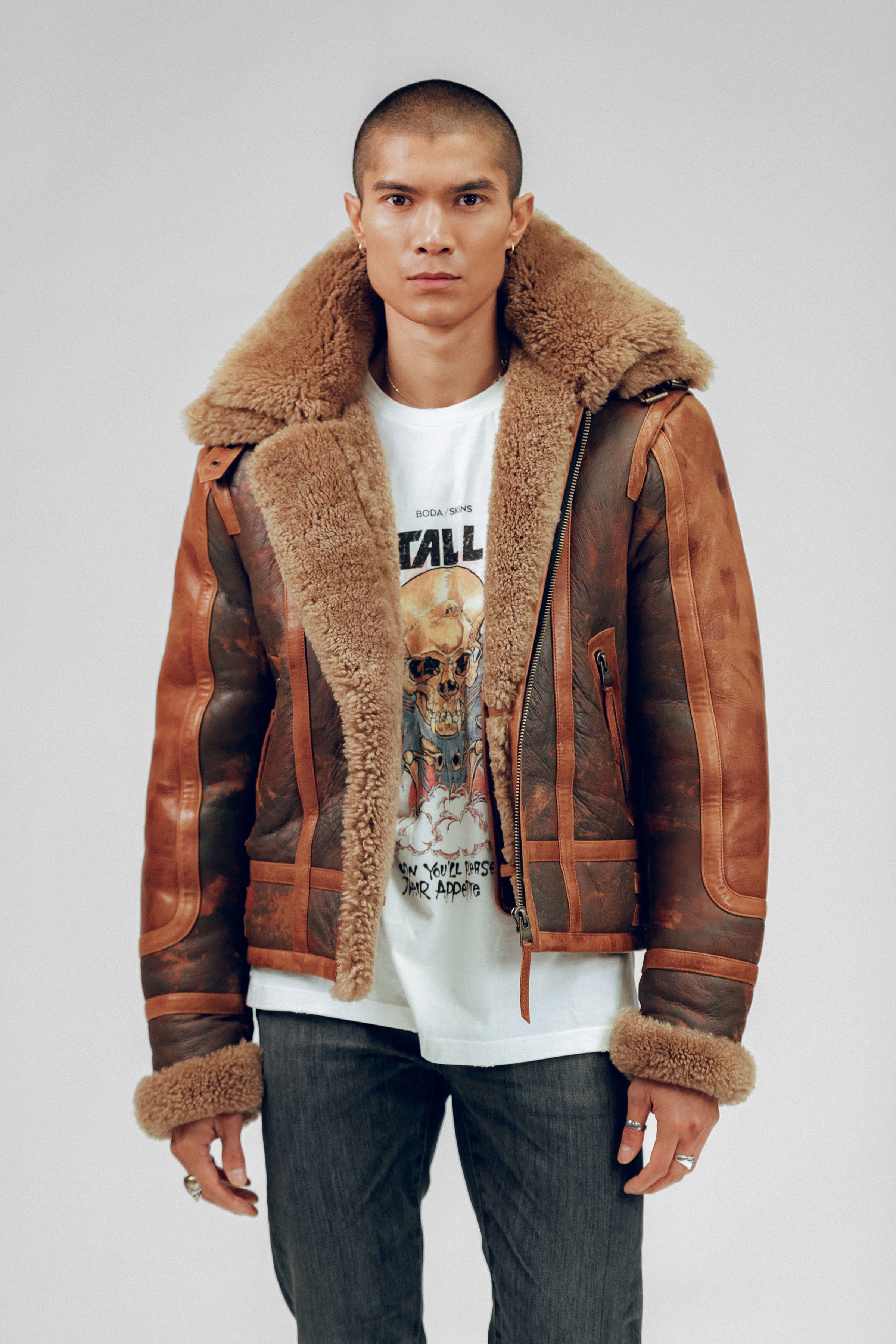 Bronx: Vintage Shearling Jacket (Man)