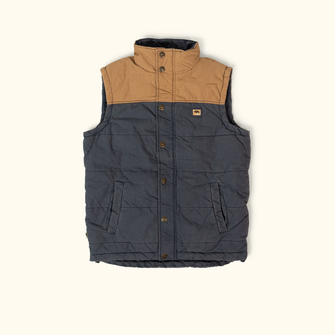Hudson Vest | Navy & Khaki