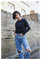 Slogan Organic Cotton Sweatshirt (woman)