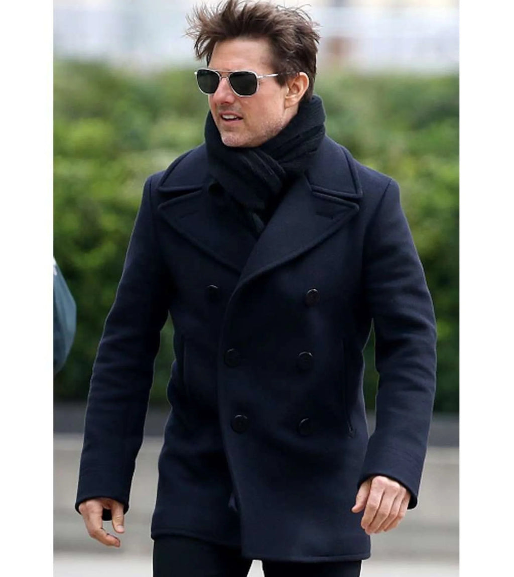 Mission Impossible 6 Tom Cruise Double Breasted Wool Coat