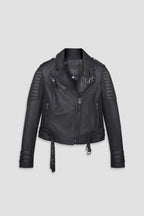 Jaws 3.0 Gloss Black Hardware Leather Jacket